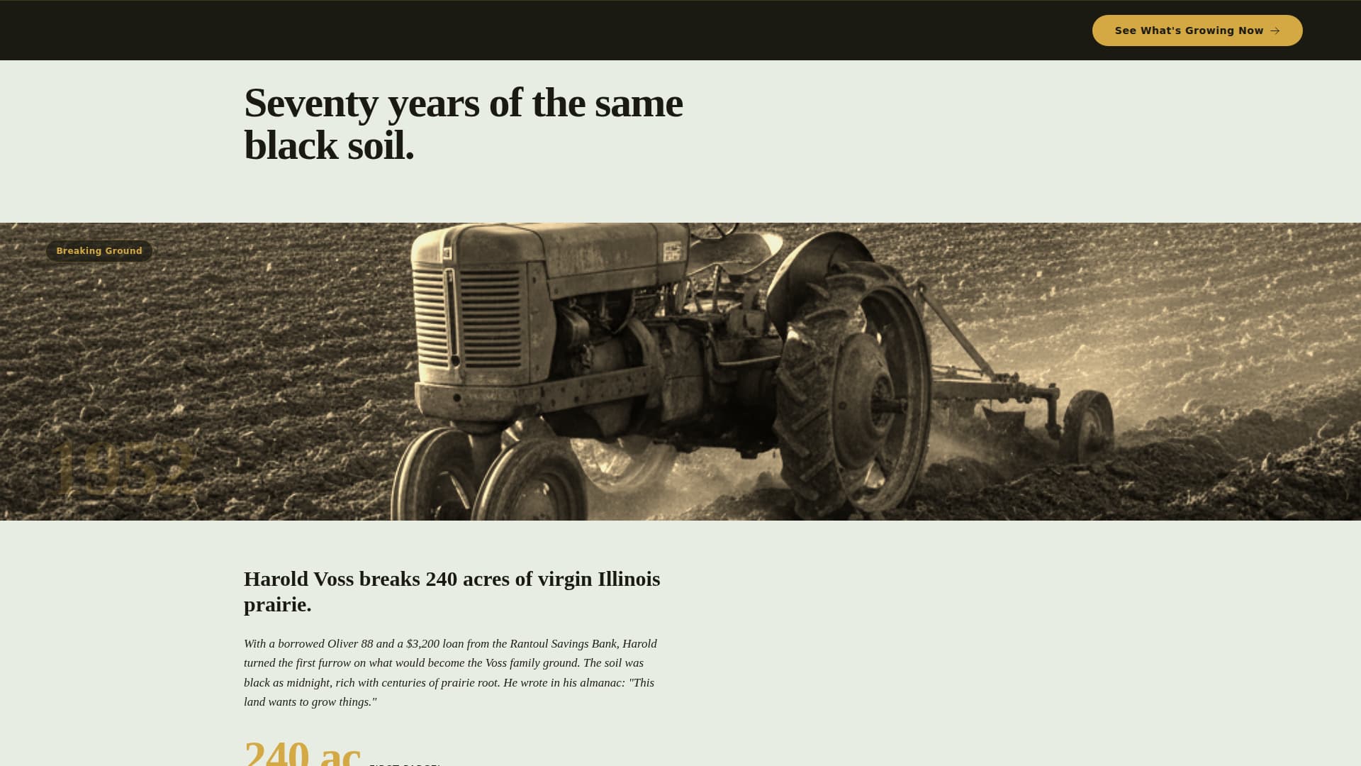 Harvest - Immersive Cropfarm Landing Page Template