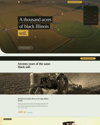 Harvest - Immersive Cropfarm Landing Page Template