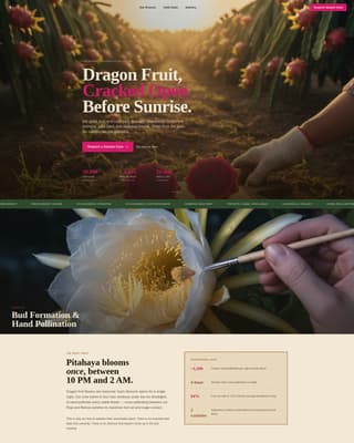 Fruit & Vegetable Farming Specialist Professional Website Template