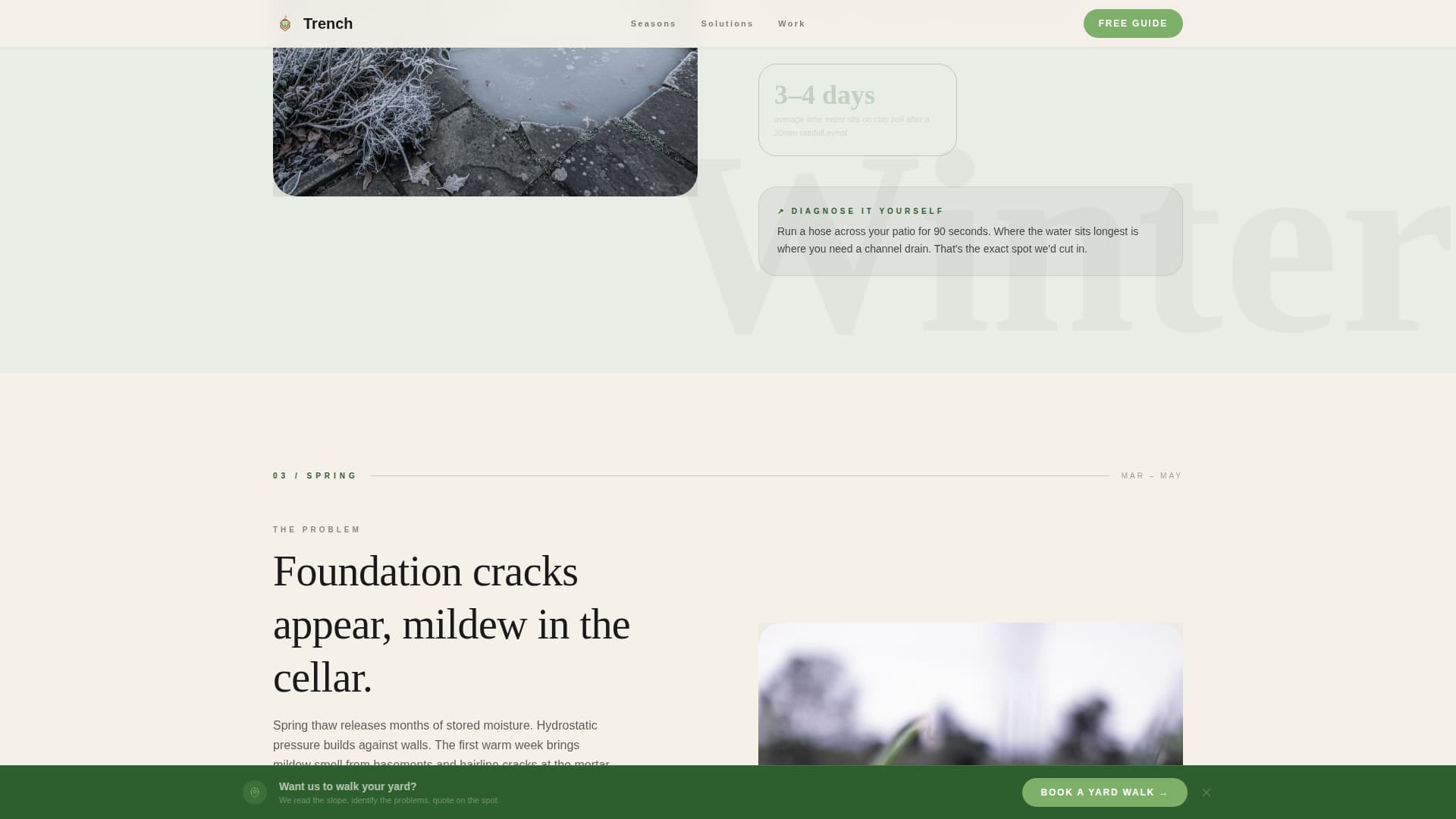 Soil & Water Conservation Booking Website Template