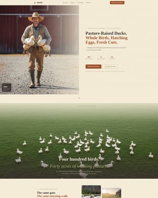 Dairy & Poultry Farm Reviews Website Template