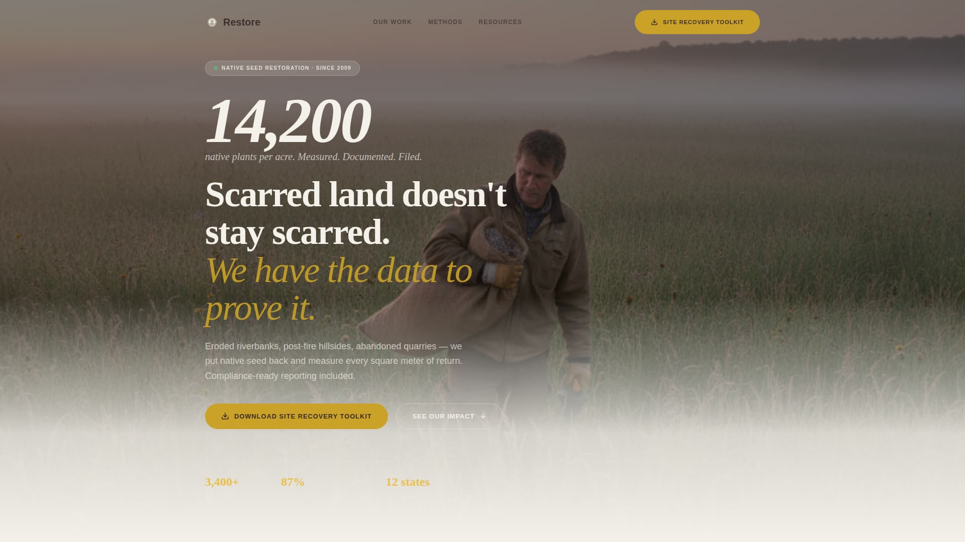 Environmental Consulting Specialist Professional Website Template