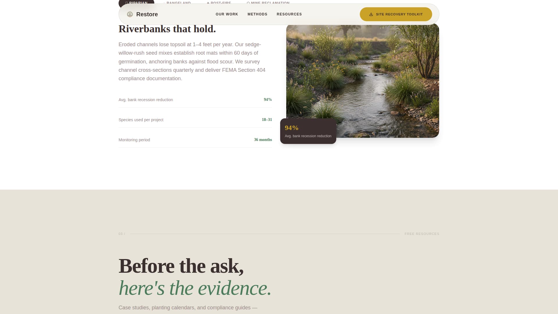 Environmental Consulting Specialist Professional Website Template