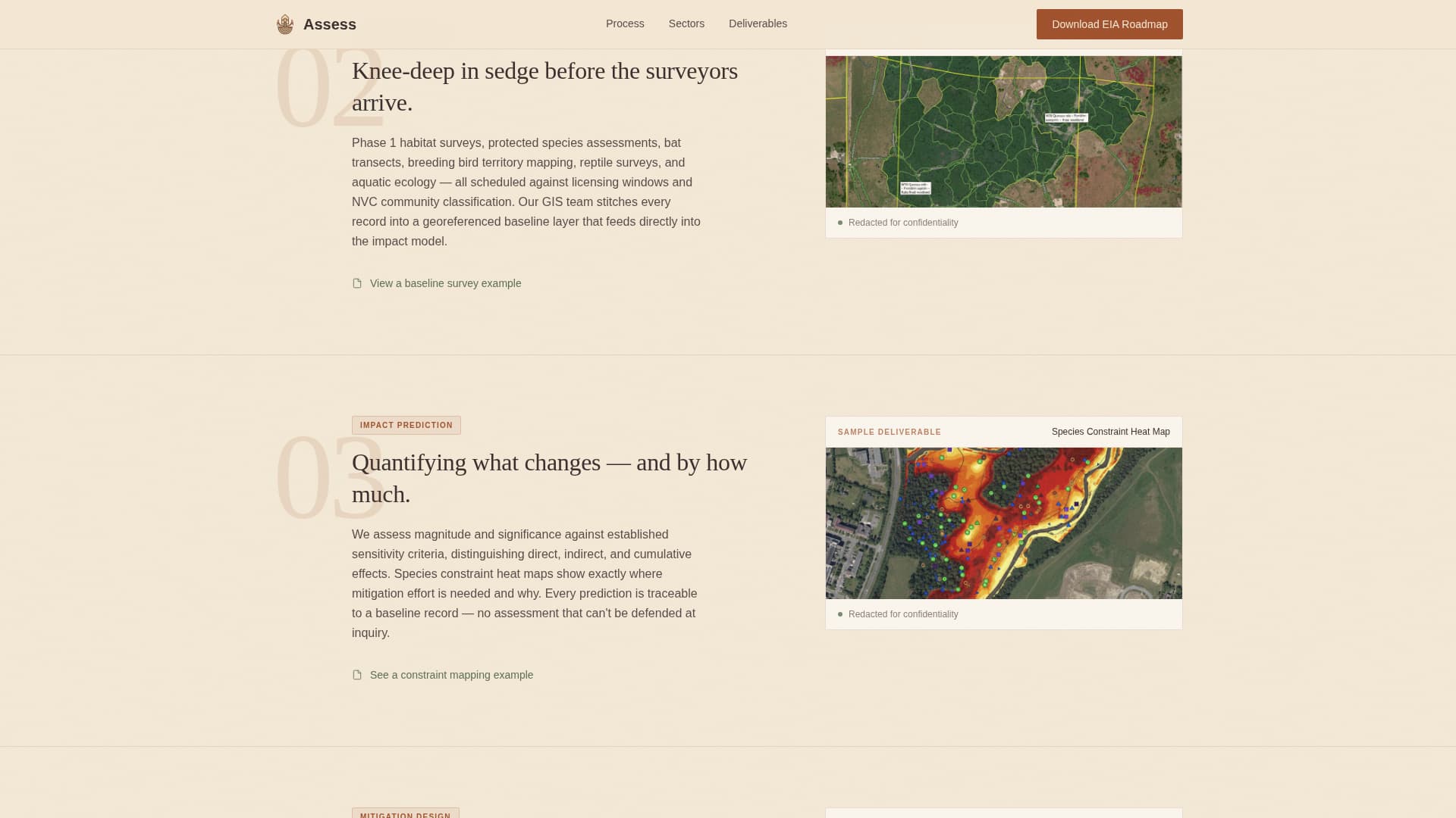 Assess - Authoritative Environmental Landing Page Template