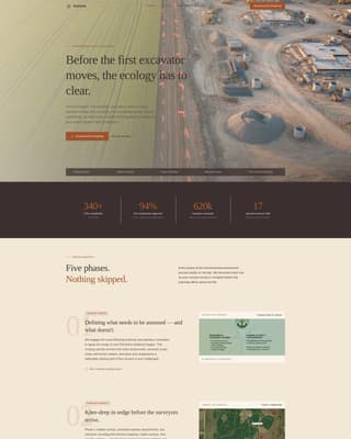 Assess - Authoritative Environmental Landing Page Template