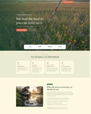 Climate & Environmental Monitoring Privacy Policy Website Template