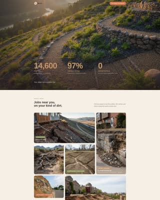 Berm - Trusted Erosioncontrol Landing Page Template