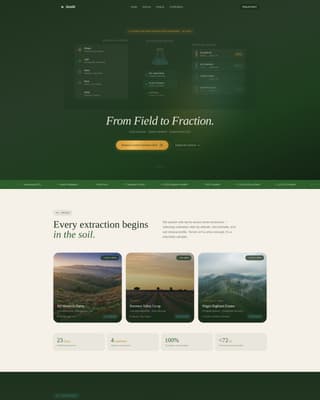Distill - Precision Extraction Landing Page Template