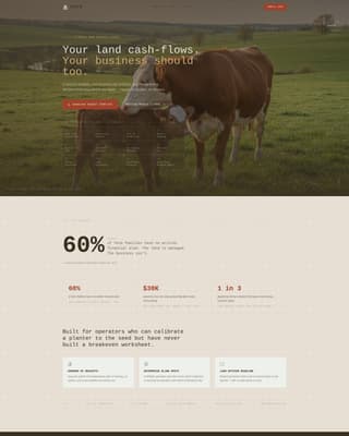 Agricultural Education & Extension Specialist Professional Website Template