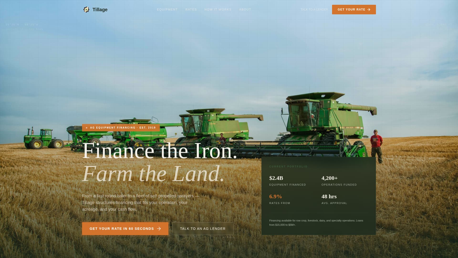 Agricultural Insurance & Finance Professional Website Template