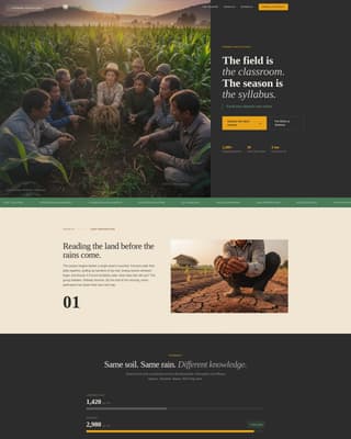 Furrow - Seasonal Farmerfieldschool Landing Page Template