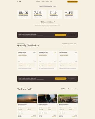 Yield - Proven Farmland Landing Page Template