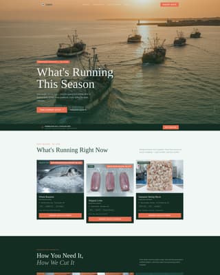 Fishery & Aquaculture Professional Website Template
