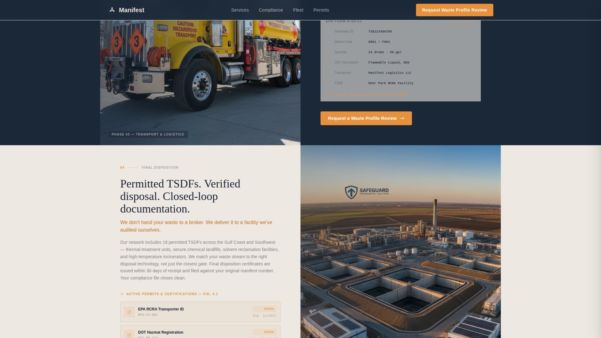Water & Waste Management Professional Website Template