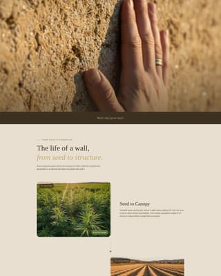 Hempcrete - Sustainable Building Landing Page Template
