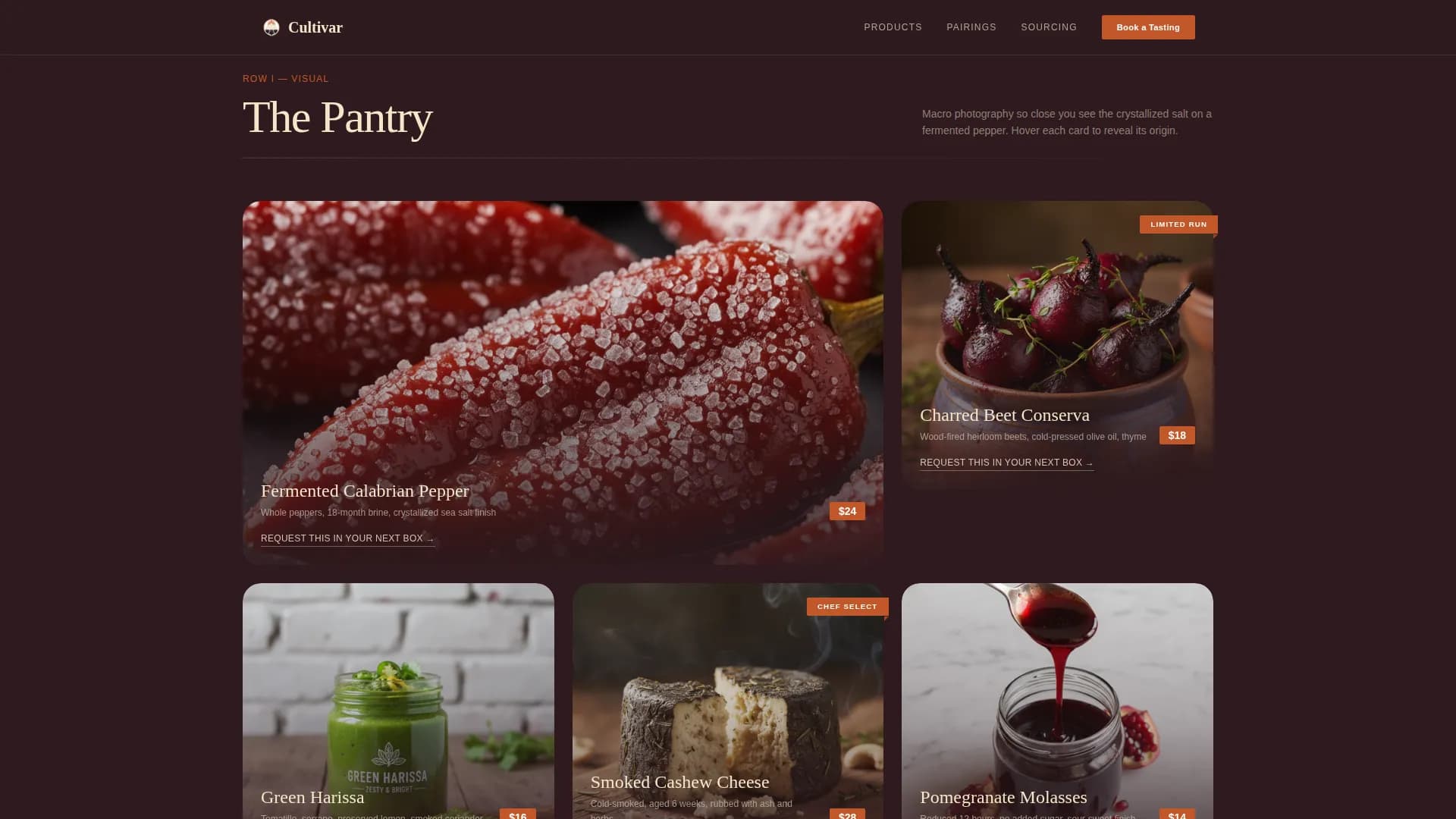 Cultivar — Premium Vegetarian Goods Landing Page Template