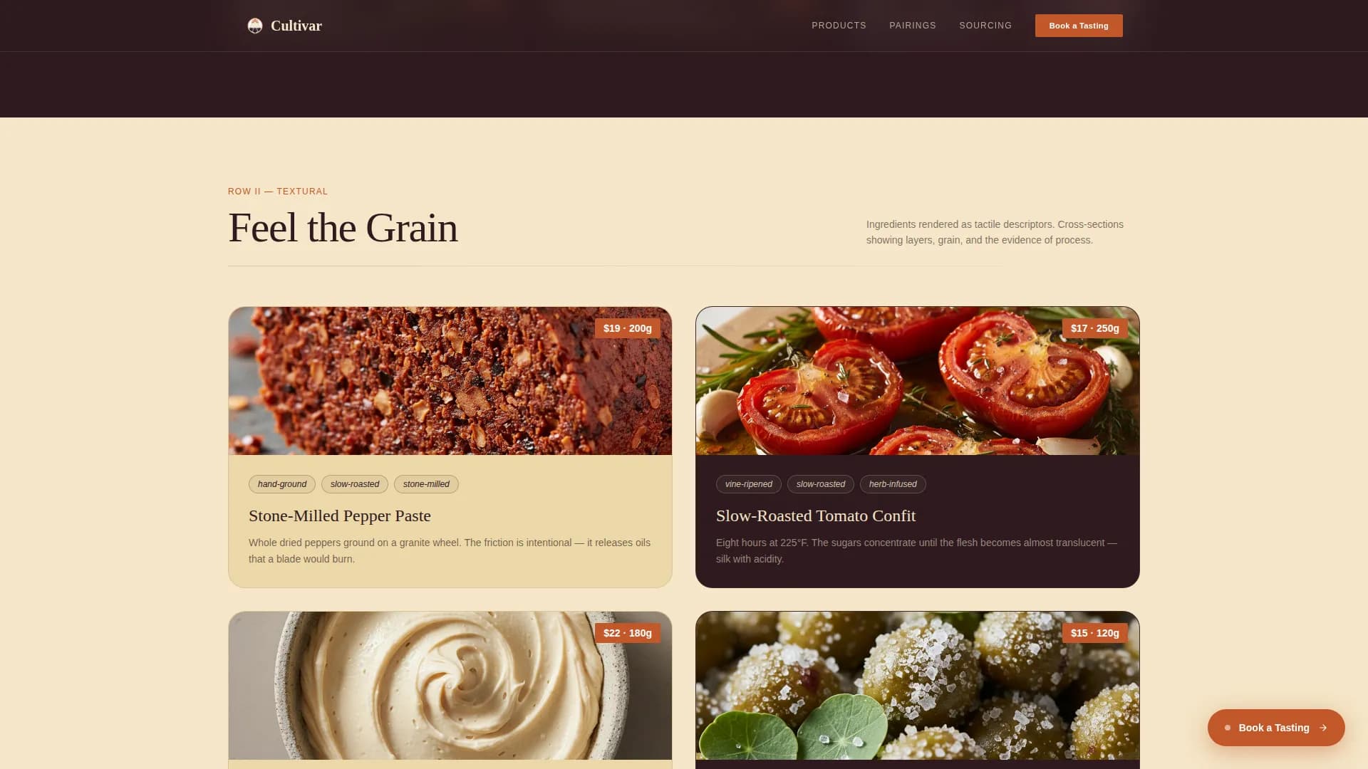 Cultivar — Premium Vegetarian Goods Landing Page Template