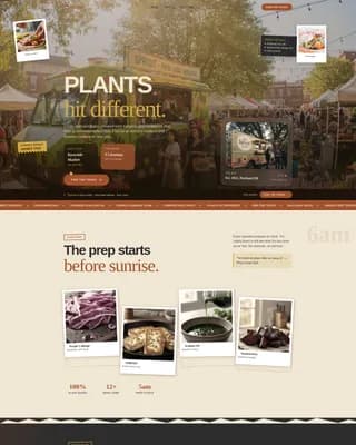 Sprout — Signature Vegetarian Caterer Landing Page Template