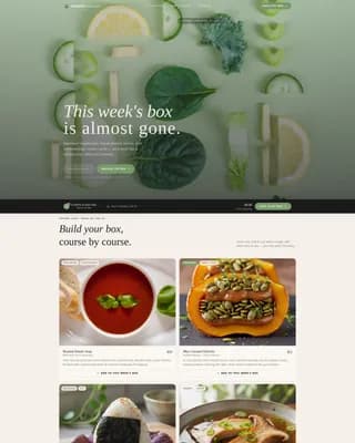 Umami — Premium Vegetarian Subscription Landing Page Template