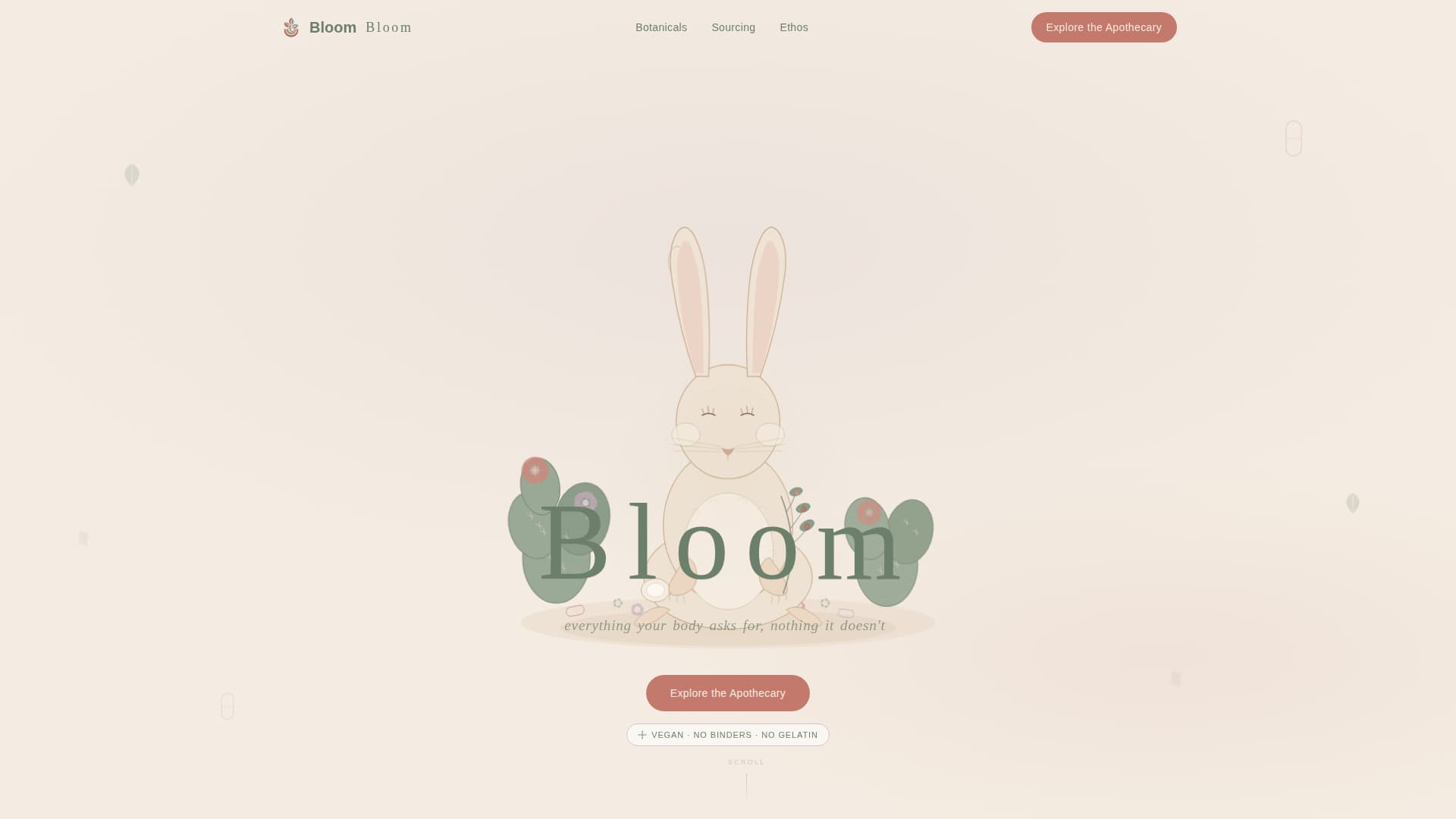 Bloom - Serene Supplement Landing Page Template