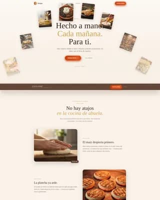 Arepa - Authentic Venezuelan Restaurant Landing Page Template