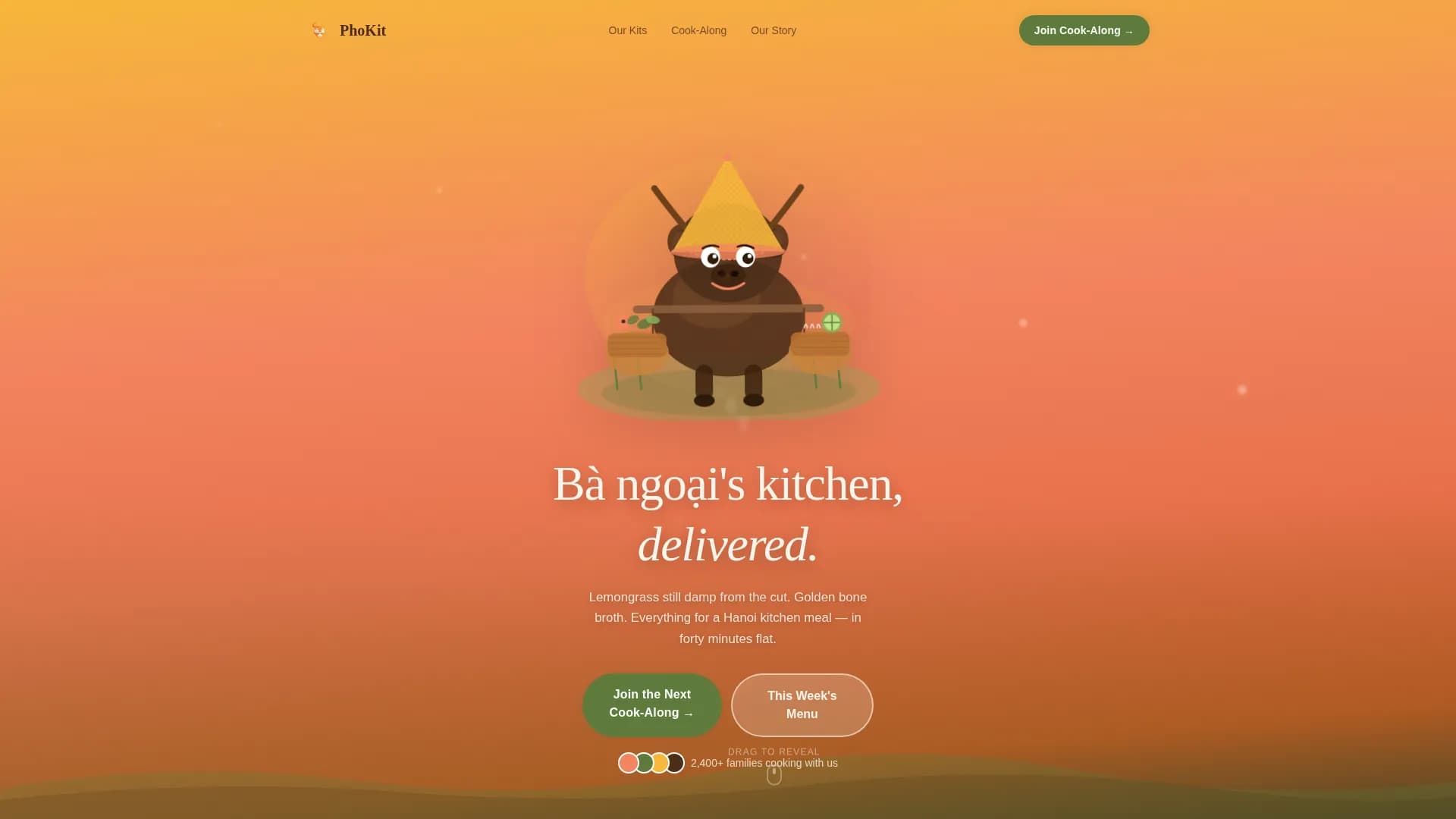 Pho — Ancestral Recipe Workshop Landing Page Template