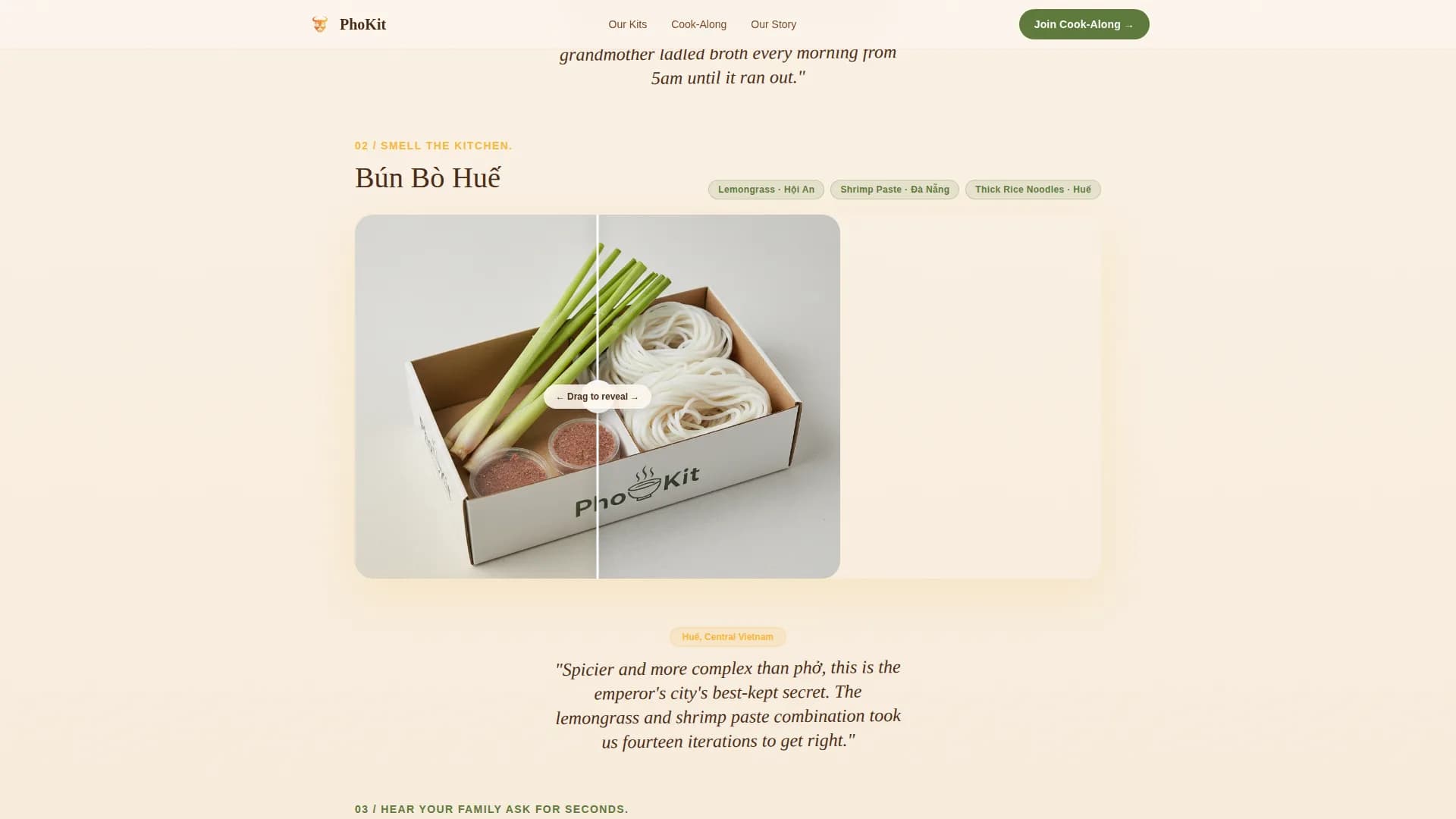 Pho — Ancestral Recipe Workshop Landing Page Template