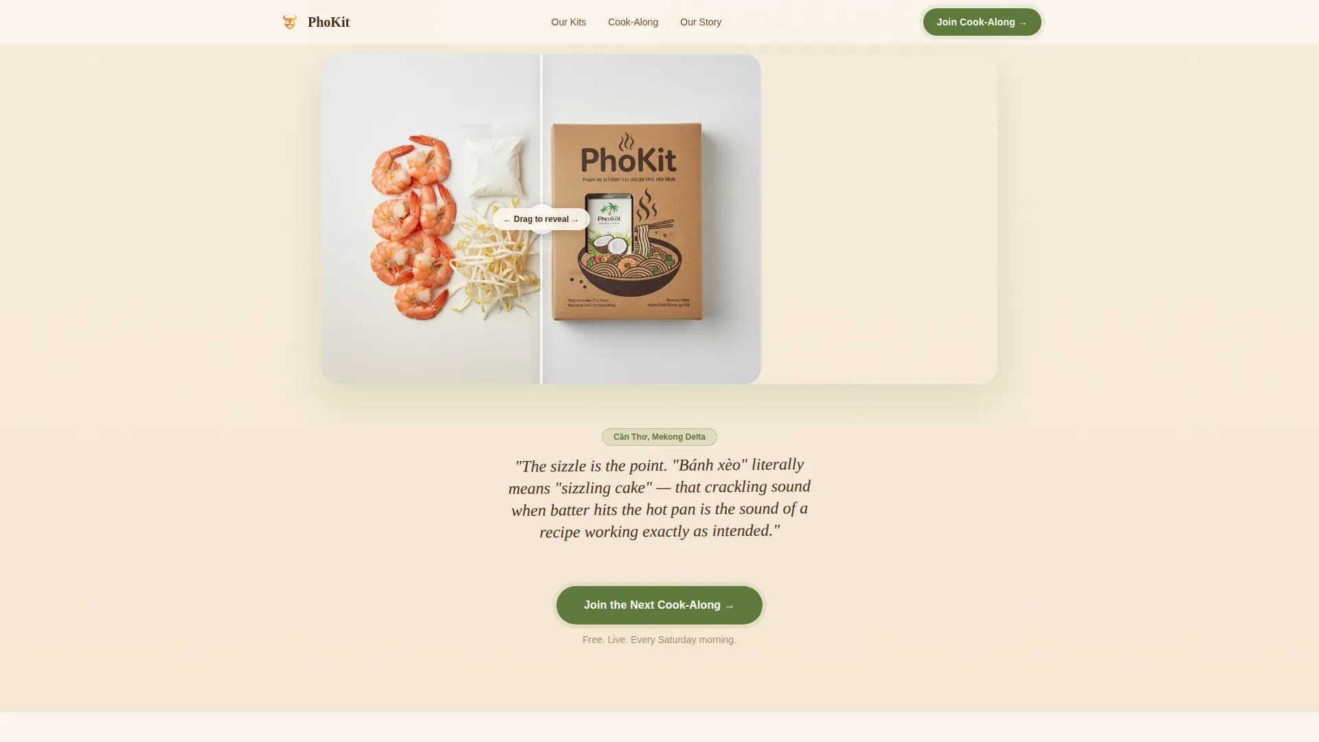 Pho — Ancestral Recipe Workshop Landing Page Template