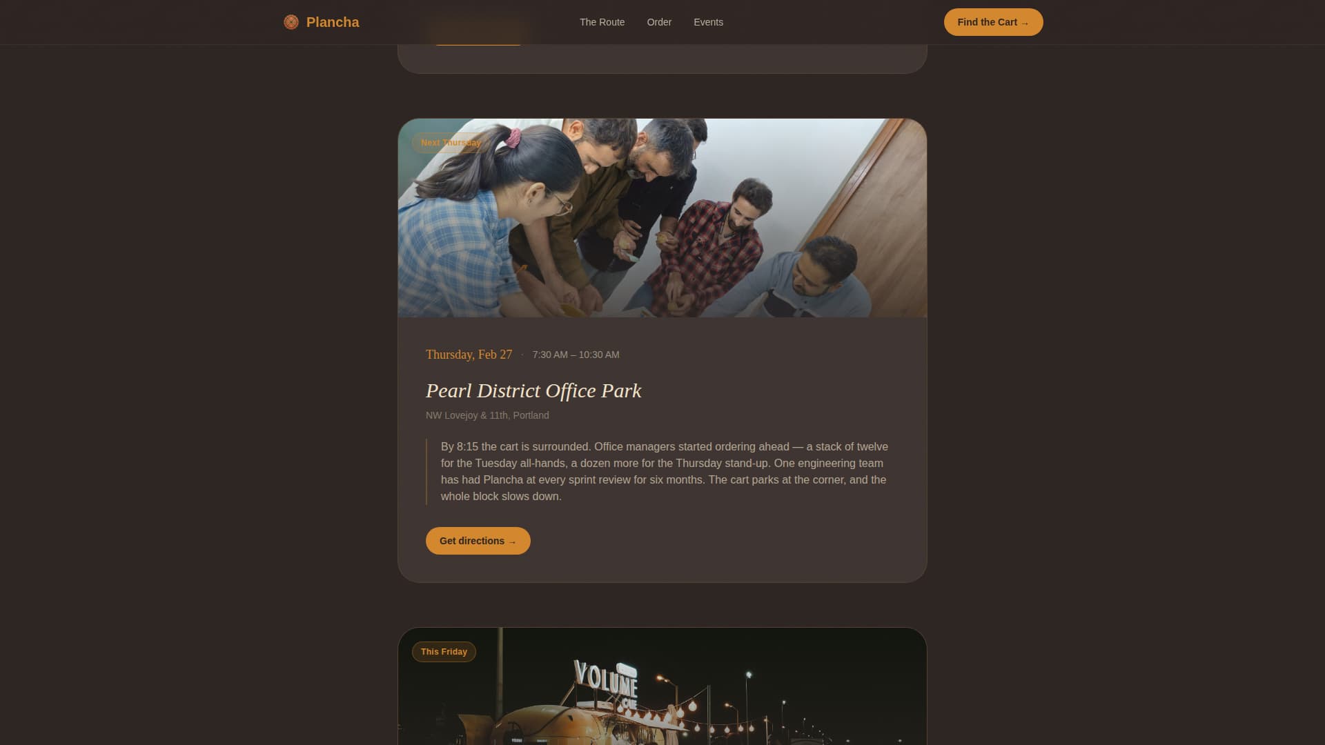 Street Food & Market Stall Booking Website Template