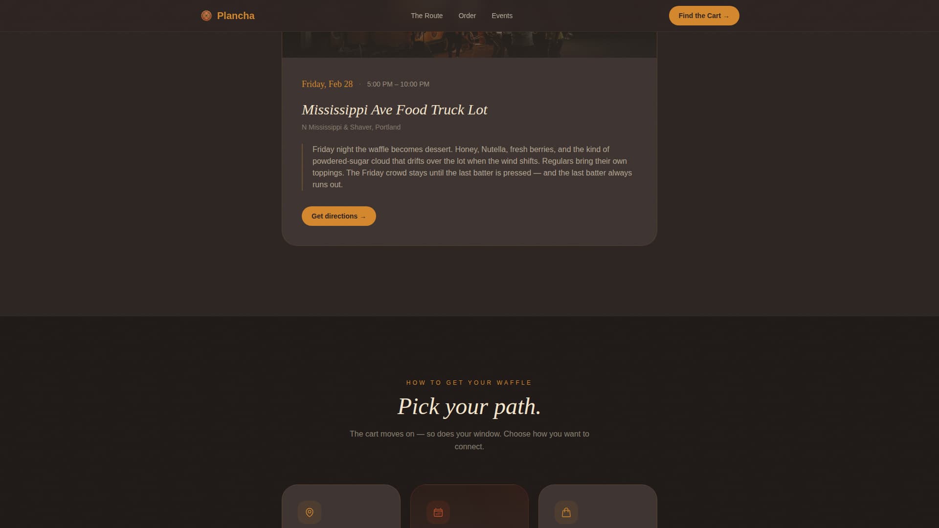 Street Food & Market Stall Booking Website Template