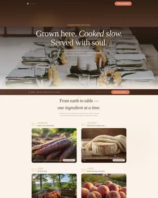 Harvest — Gourmet Wedding Catering Landing Page Template