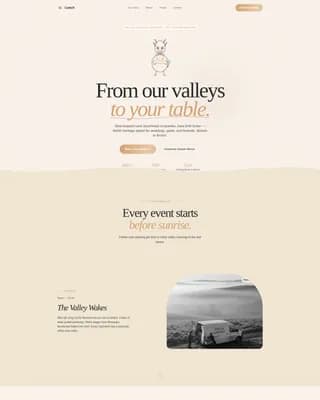 Cwtch — Luxe Welsh Catering Landing Page Template