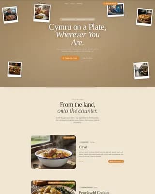 Cawl — Artisan Welsh Cuisine Landing Page Template