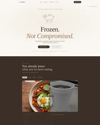 Nourish — Whole30 Meal Delivery Landing Page Template