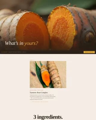 Nourish — Whole30 Supplement Workshop Landing Page Template