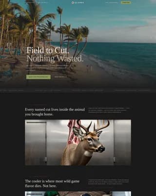 Heritage — Premium Game Butcher Landing Page Template
