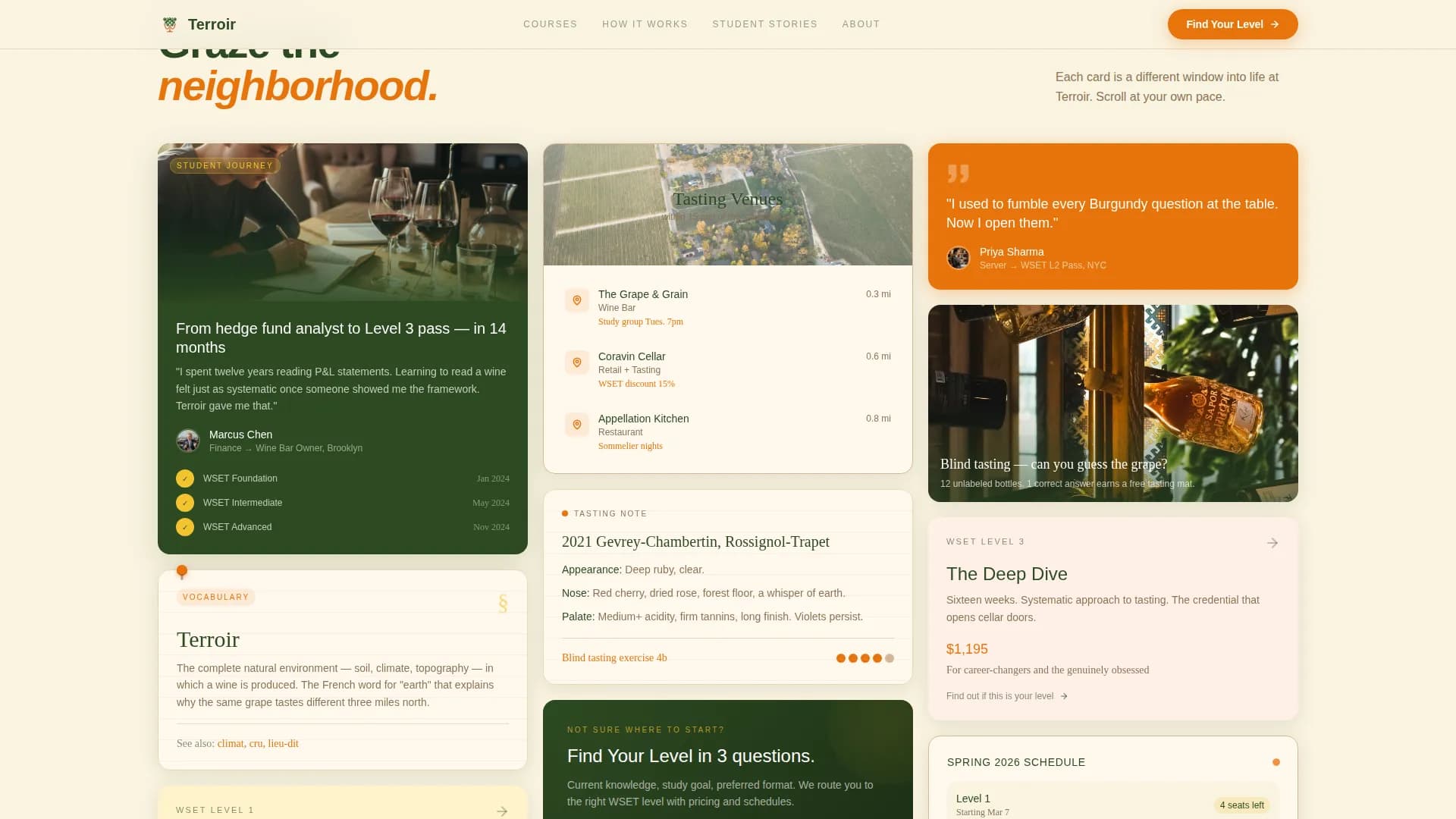 Terroir - Agrarian Wine Education Landing Page Template
