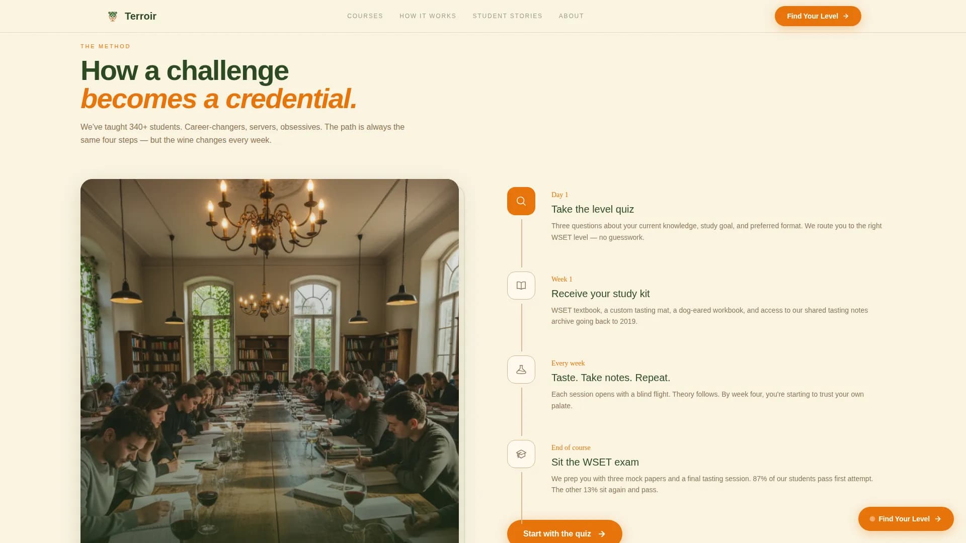 Terroir - Agrarian Wine Education Landing Page Template