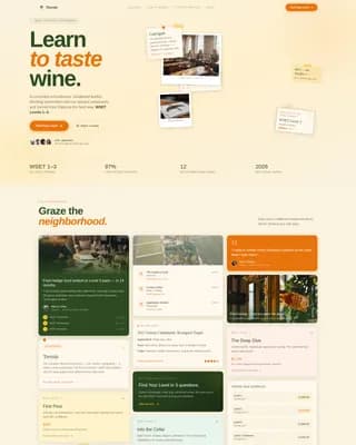 Terroir - Agrarian Wine Education Landing Page Template