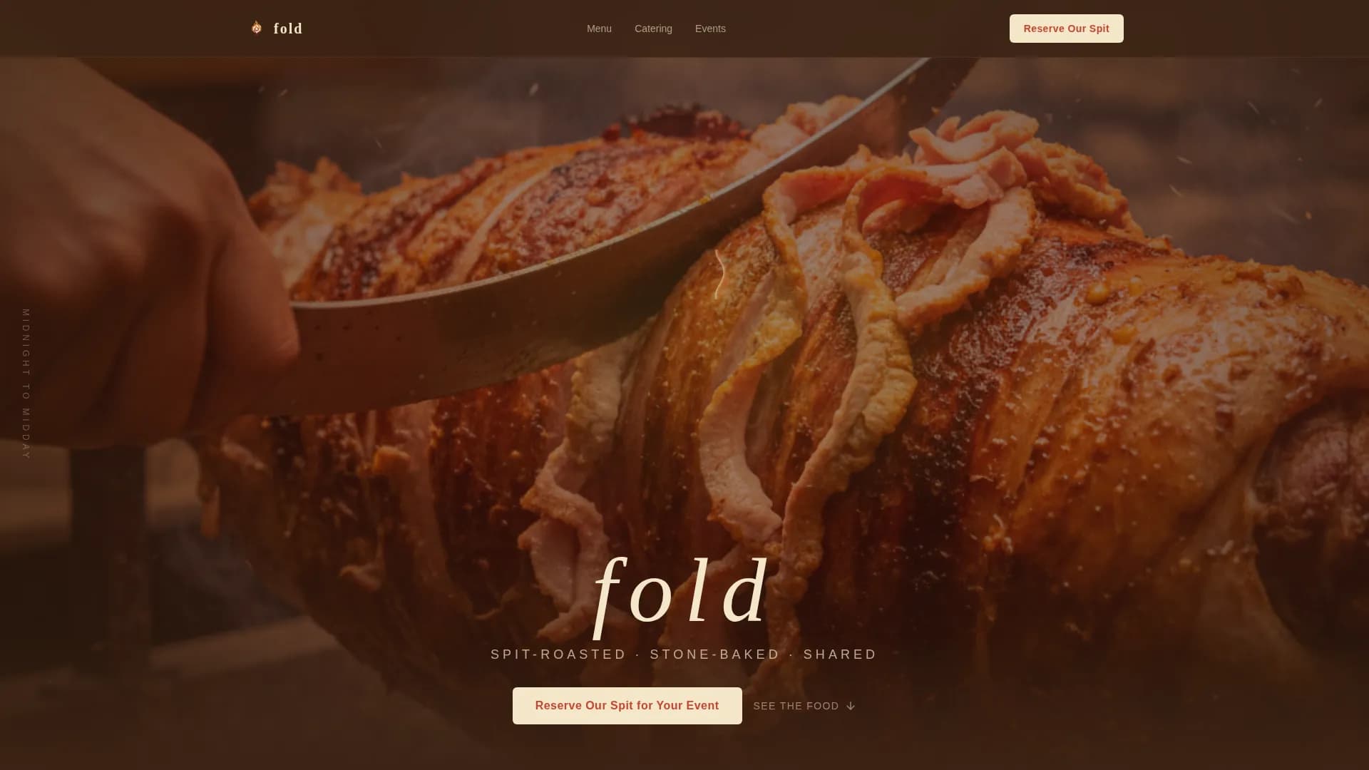 Fold - Agrarian Shawarma Event Landing Page Template