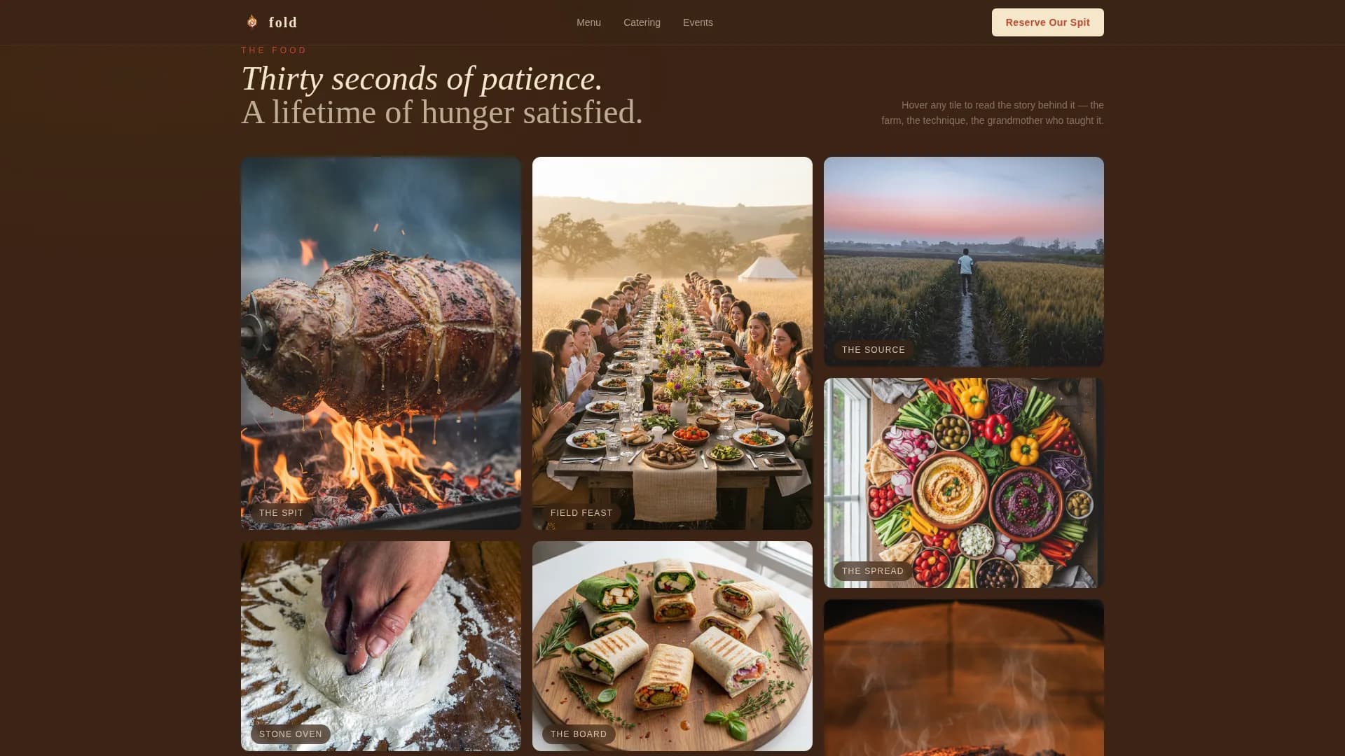 Fold - Agrarian Shawarma Event Landing Page Template
