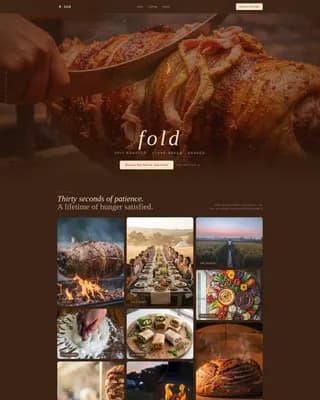 Fold - Agrarian Shawarma Event Landing Page Template