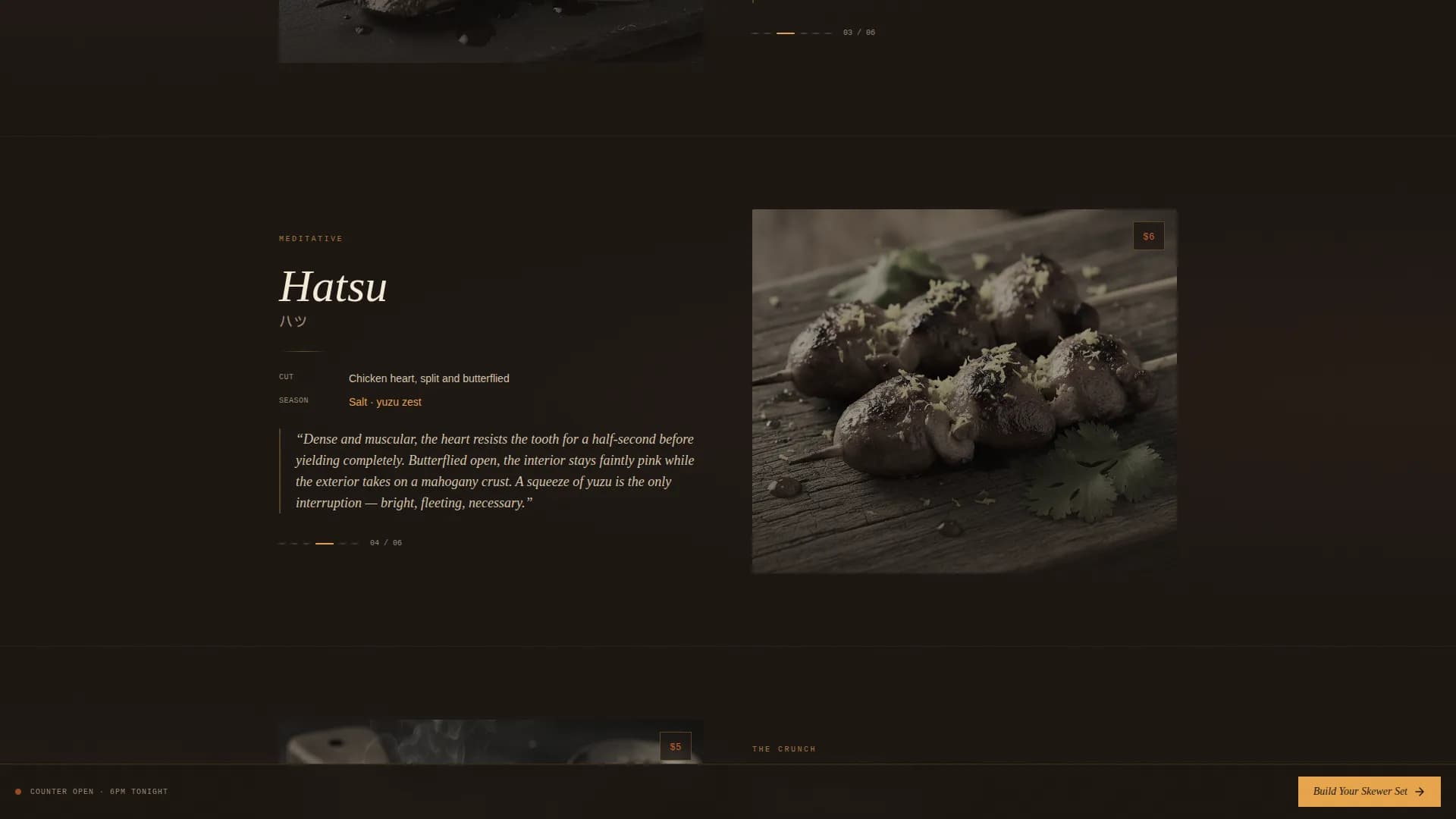 Kushiyaki — Retro Yakitori Bar Landing Page Template