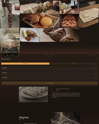 Kushiyaki — Retro Yakitori Bar Landing Page Template