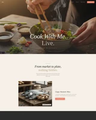 Mise — Dynamic Culinary Event Landing Page Template