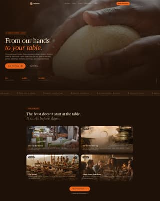 Zambian Cuisine Booking Website Template