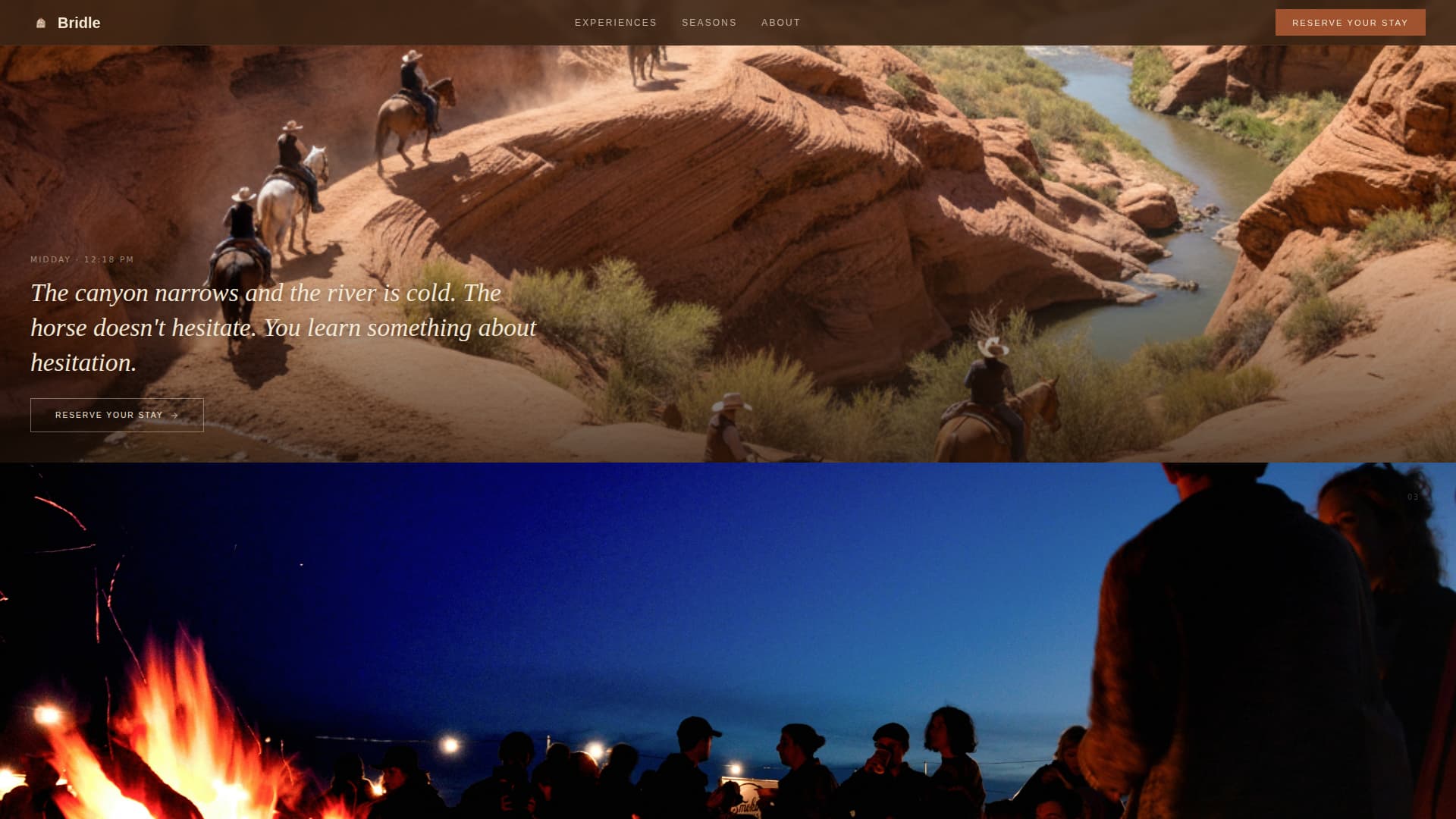 Bridle - Rustic Ranch Landing Page Template