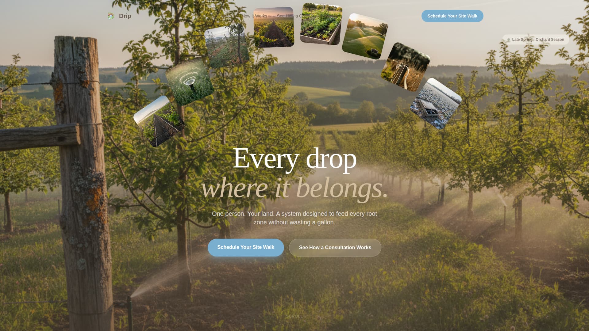 Soil & Water Conservation Booking Website Template