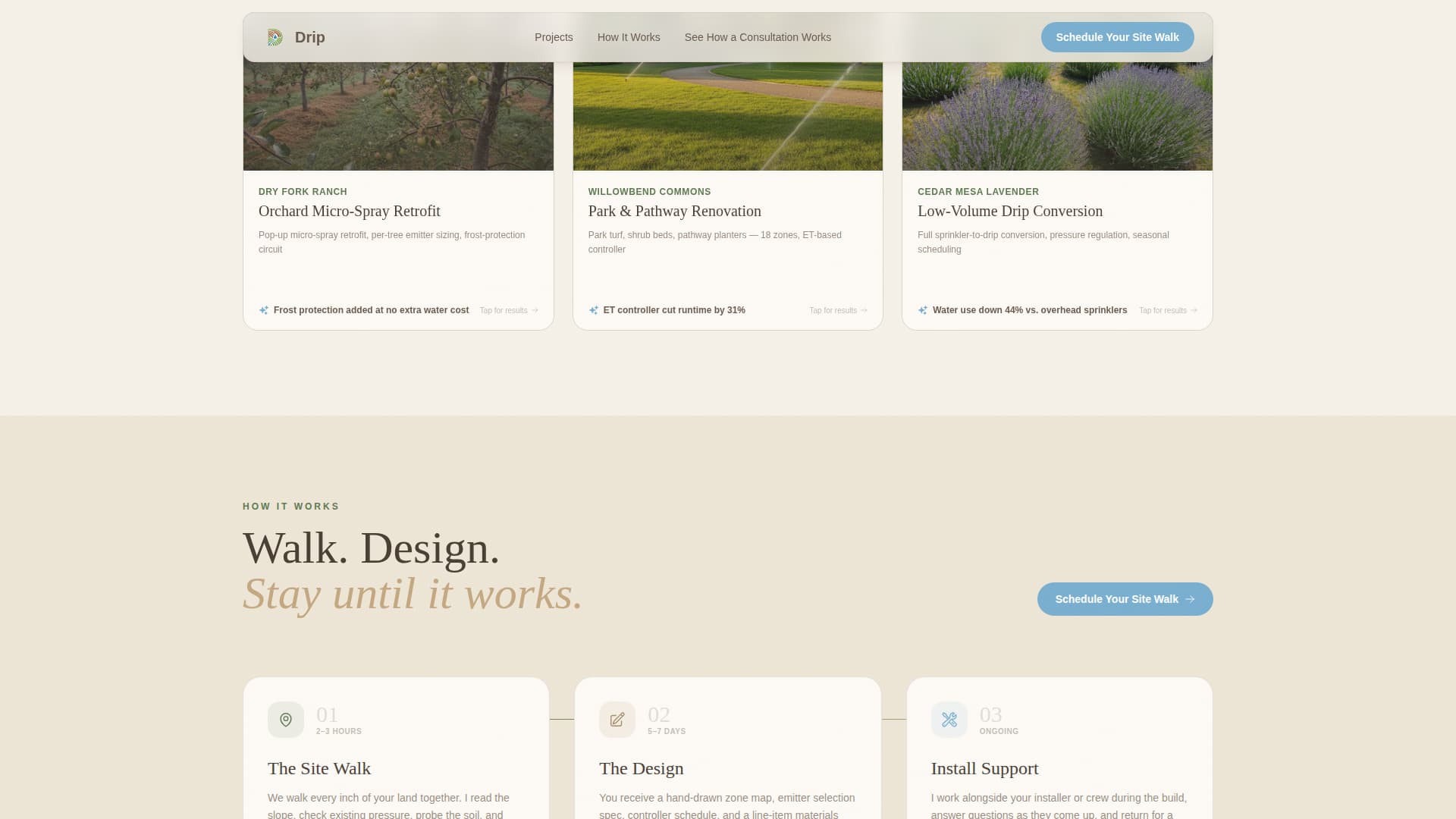 Soil & Water Conservation Booking Website Template