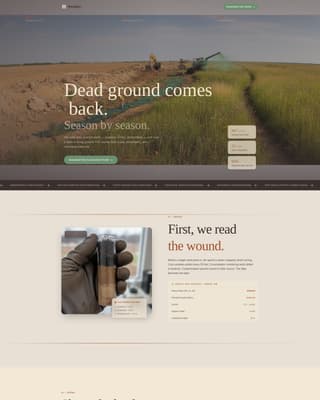 Reclaim - Restorative Landreclamation Landing Page Template